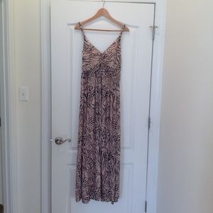 Pink Animal Print Maxi Dress by H&M - Large